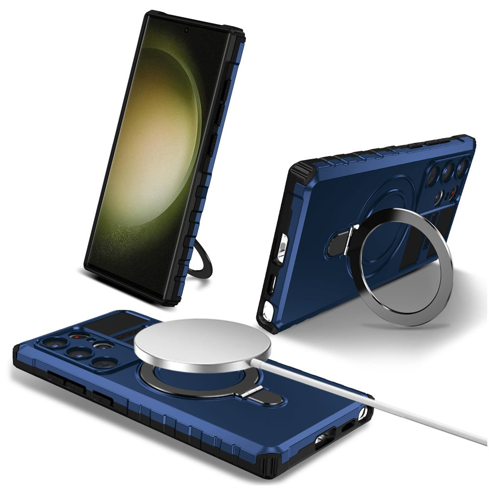 Galaxy S24 Ultra Magnet-Hülle – Stoßfest & Mit Ständer