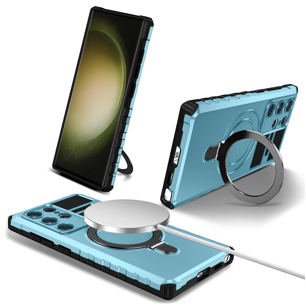 Galaxy S24 Ultra Magnet-Hülle – Stoßfest & Mit Ständer