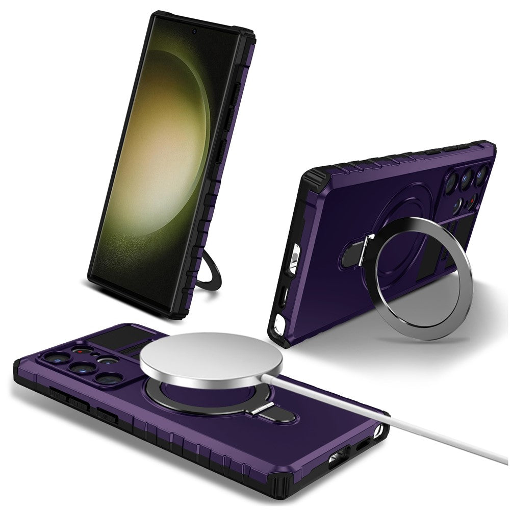 Galaxy S24 Ultra Magnet-Hülle – Stoßfest & Mit Ständer