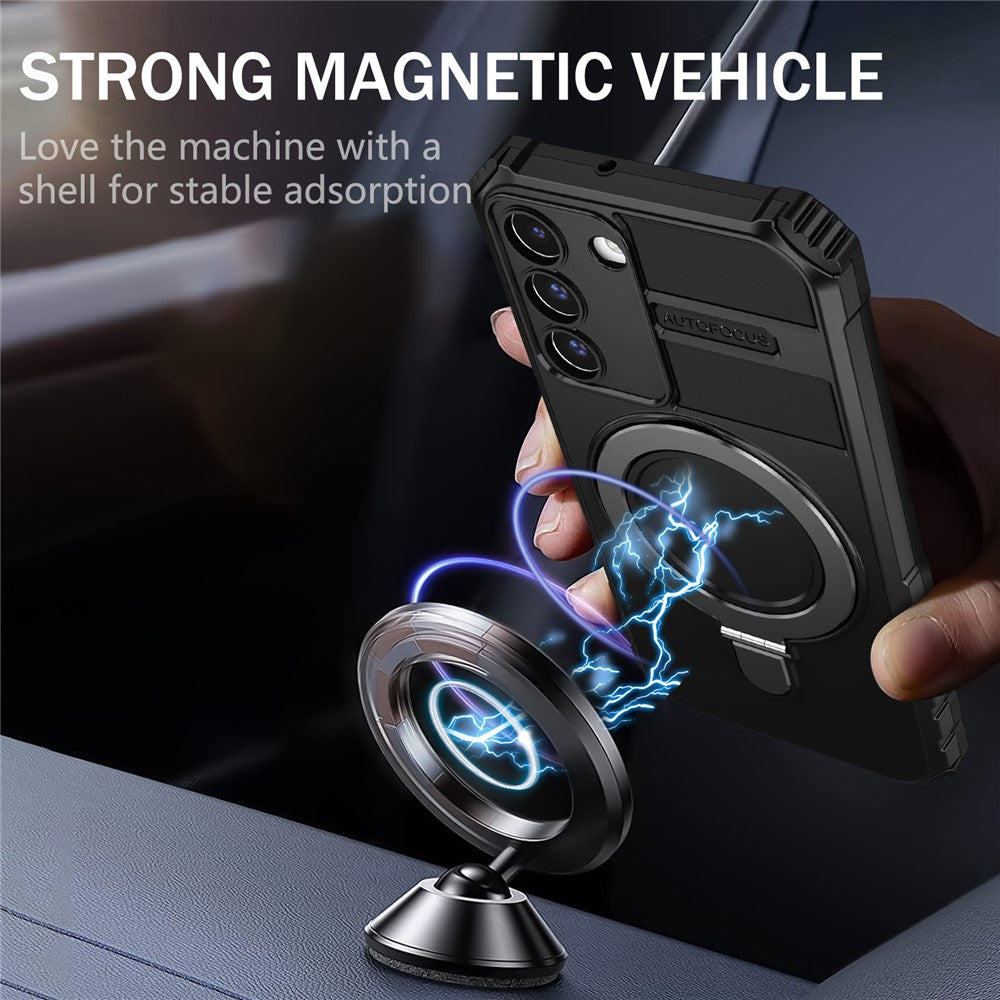 Galaxy S22 5G Magnet-Hülle – Stoßfest & Mit Ständer