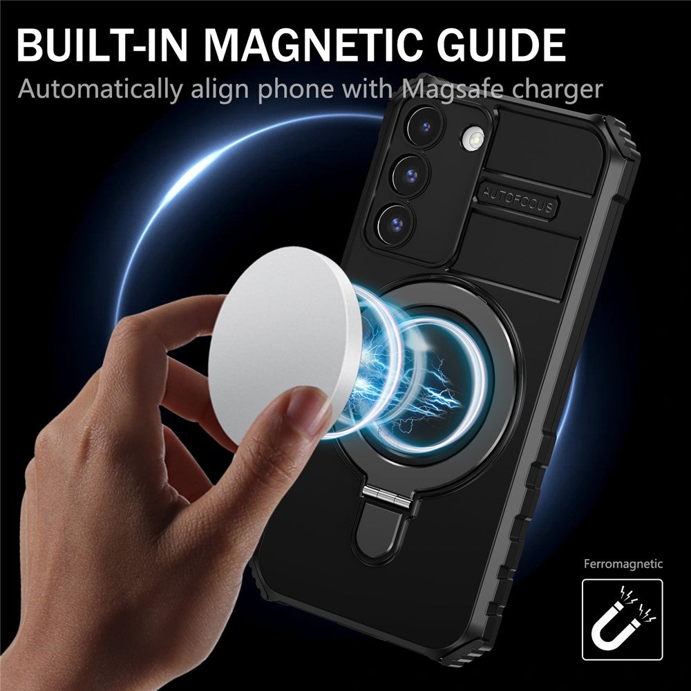 Galaxy S22 5G Magnet-Hülle – Stoßfest & Mit Ständer