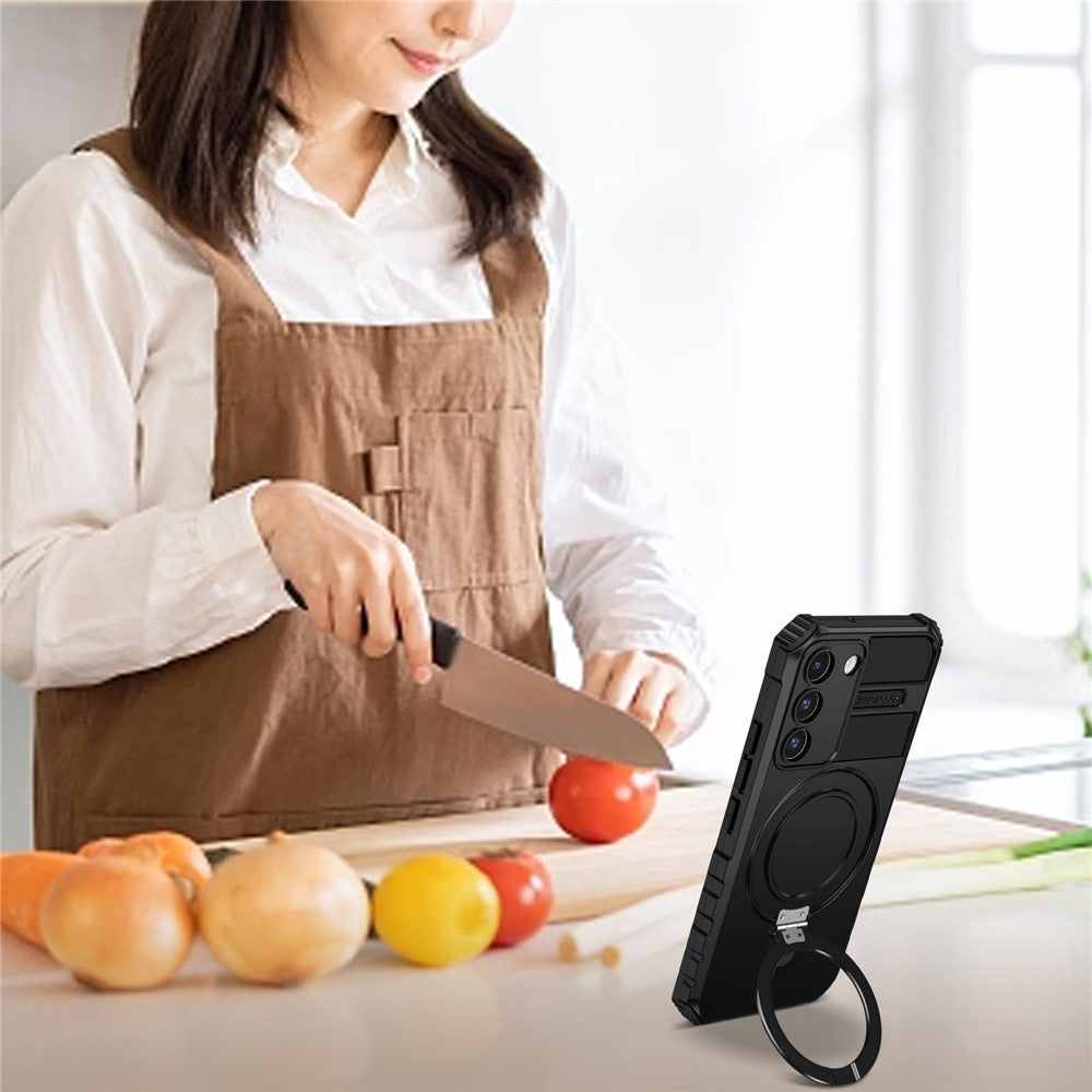 Galaxy S22 Plus 5G Magnet-Hülle – Stoßfest & Mit Ständer