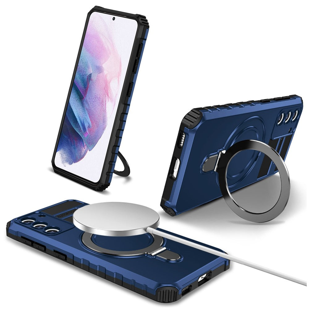 Galaxy S21 Plus 5G Magnet-Hülle – Stoßfest & Mit Ständer