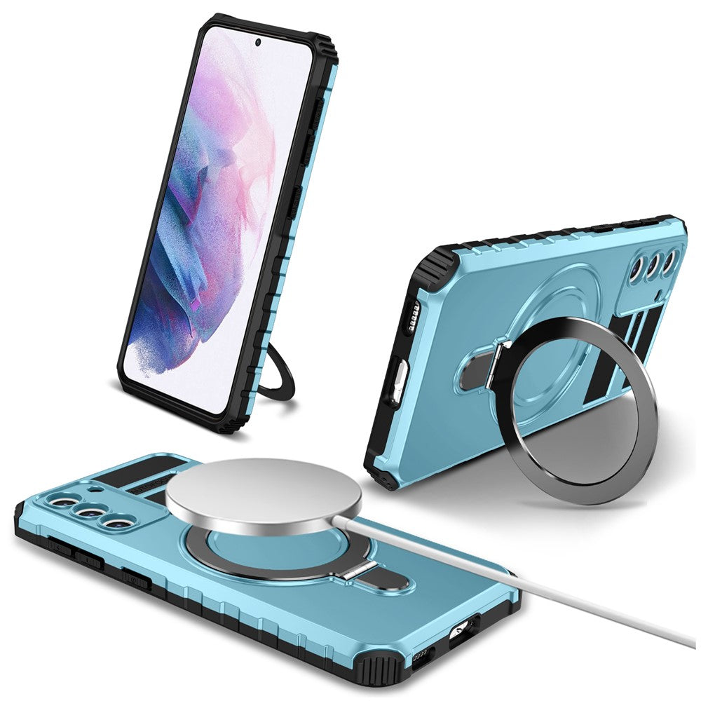 Galaxy S21 Plus 5G Magnet-Hülle – Stoßfest & Mit Ständer