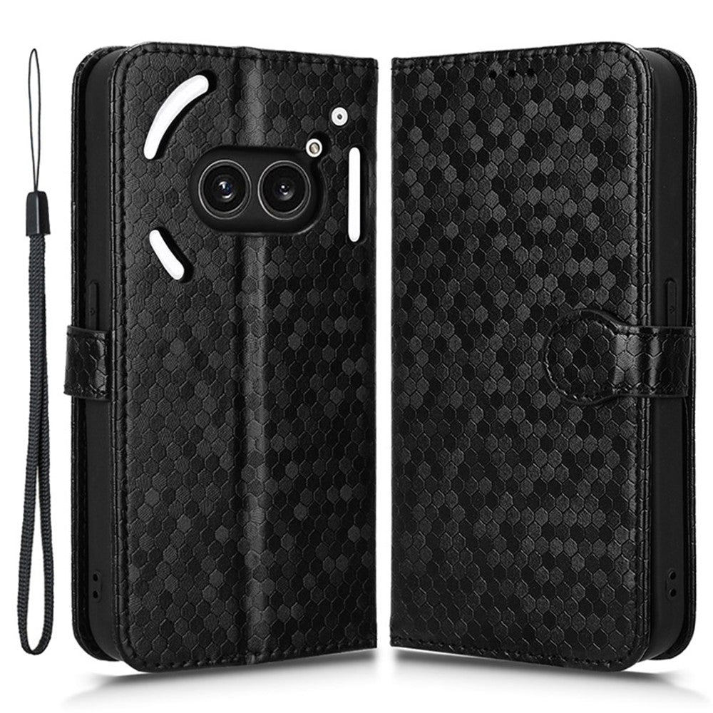 Nothing Phone (2a) Plus / Phone (2a) Wallet-Handyhülle – Mit Magnetverschluss & Punktmuster