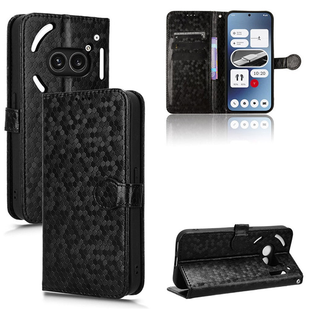 Nothing Phone (2a) Plus / Phone (2a) Wallet-Handyhülle – Mit Magnetverschluss & Punktmuster