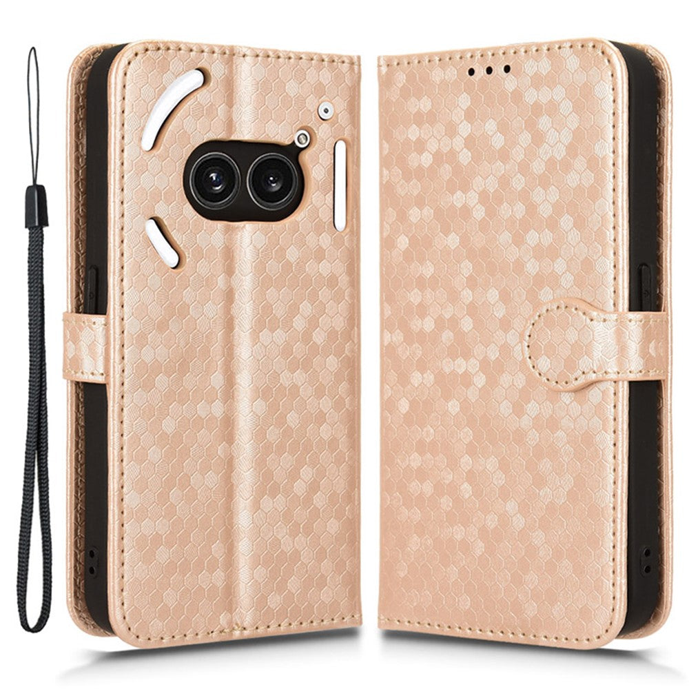 Nothing Phone (2a) Plus / Phone (2a) Wallet-Handyhülle – Mit Magnetverschluss & Punktmuster