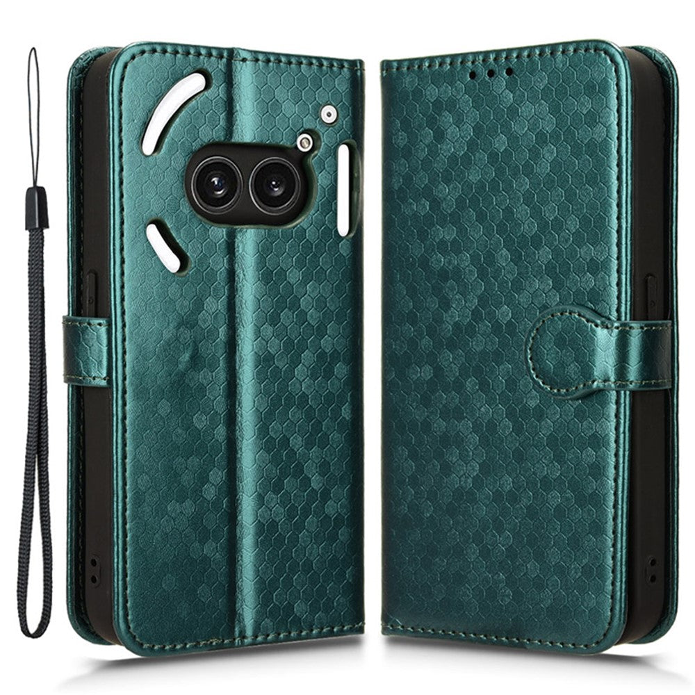 Nothing Phone (2a) Plus / Phone (2a) Wallet-Handyhülle – Mit Magnetverschluss & Punktmuster