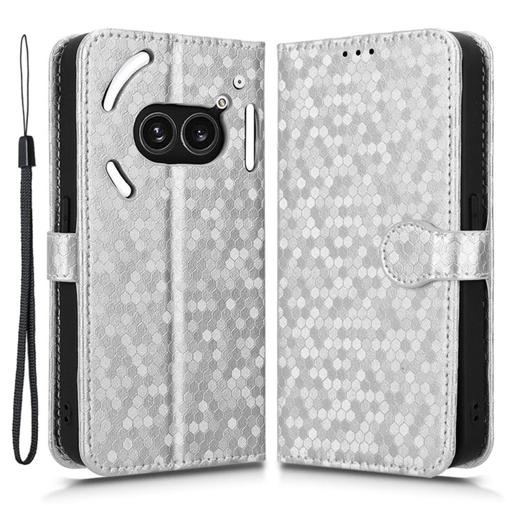 Nothing Phone (2a) Plus / Phone (2a) Wallet-Handyhülle – Mit Magnetverschluss & Punktmuster