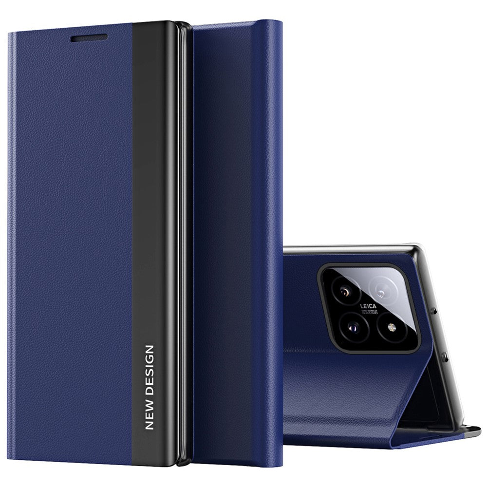 For Xiaomi 14 Pro Stand Case Drop-Proof PC+Leather Phone Guard Cover