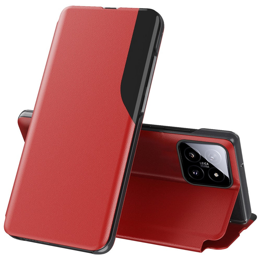 For Xiaomi 14 Phone Case Folio Flip PU Leather Stand Cover