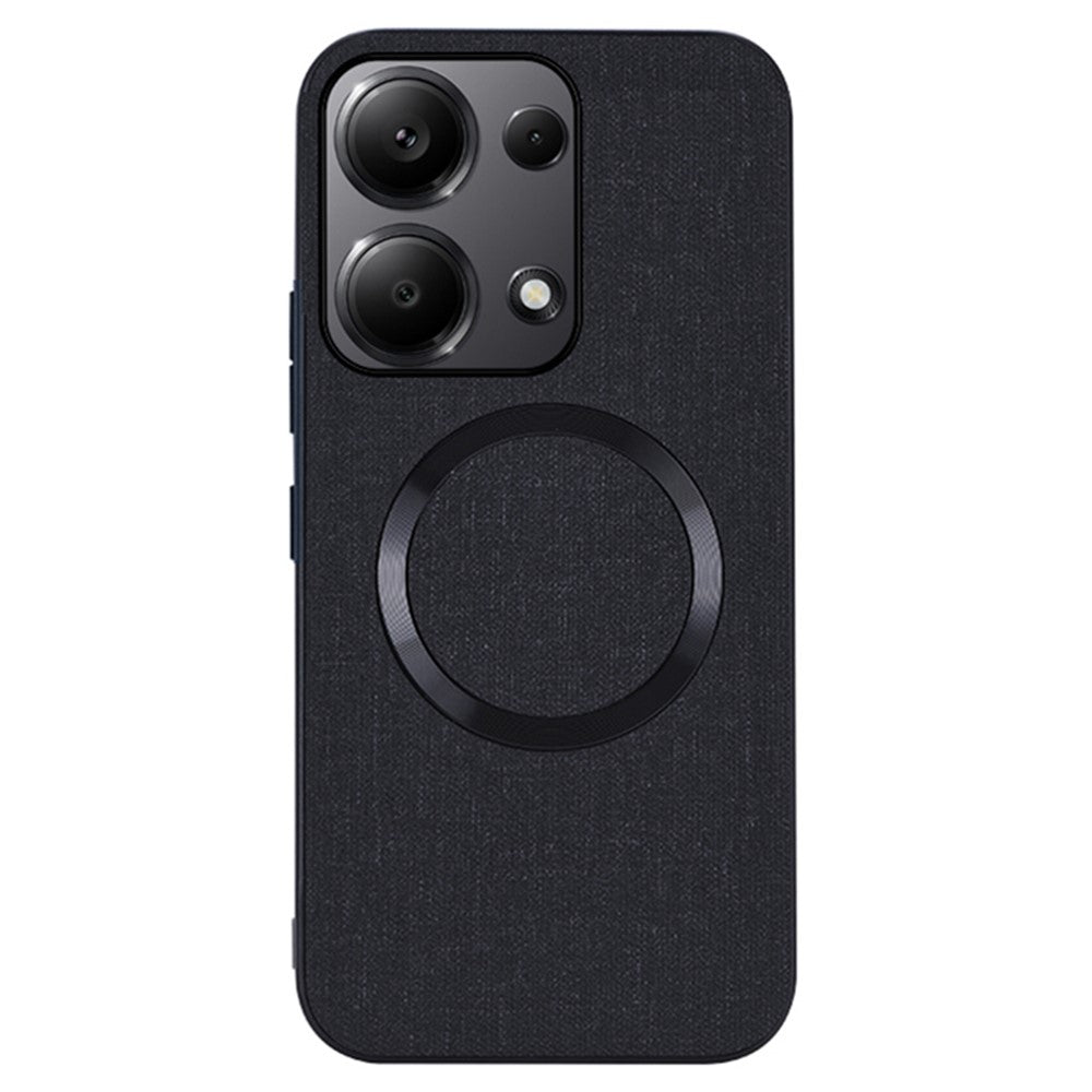 For Xiaomi Redmi Note 13 Pro 4G / Poco M6 Pro 4G Case TPU+Cloth Phone Cover Magnetic Case