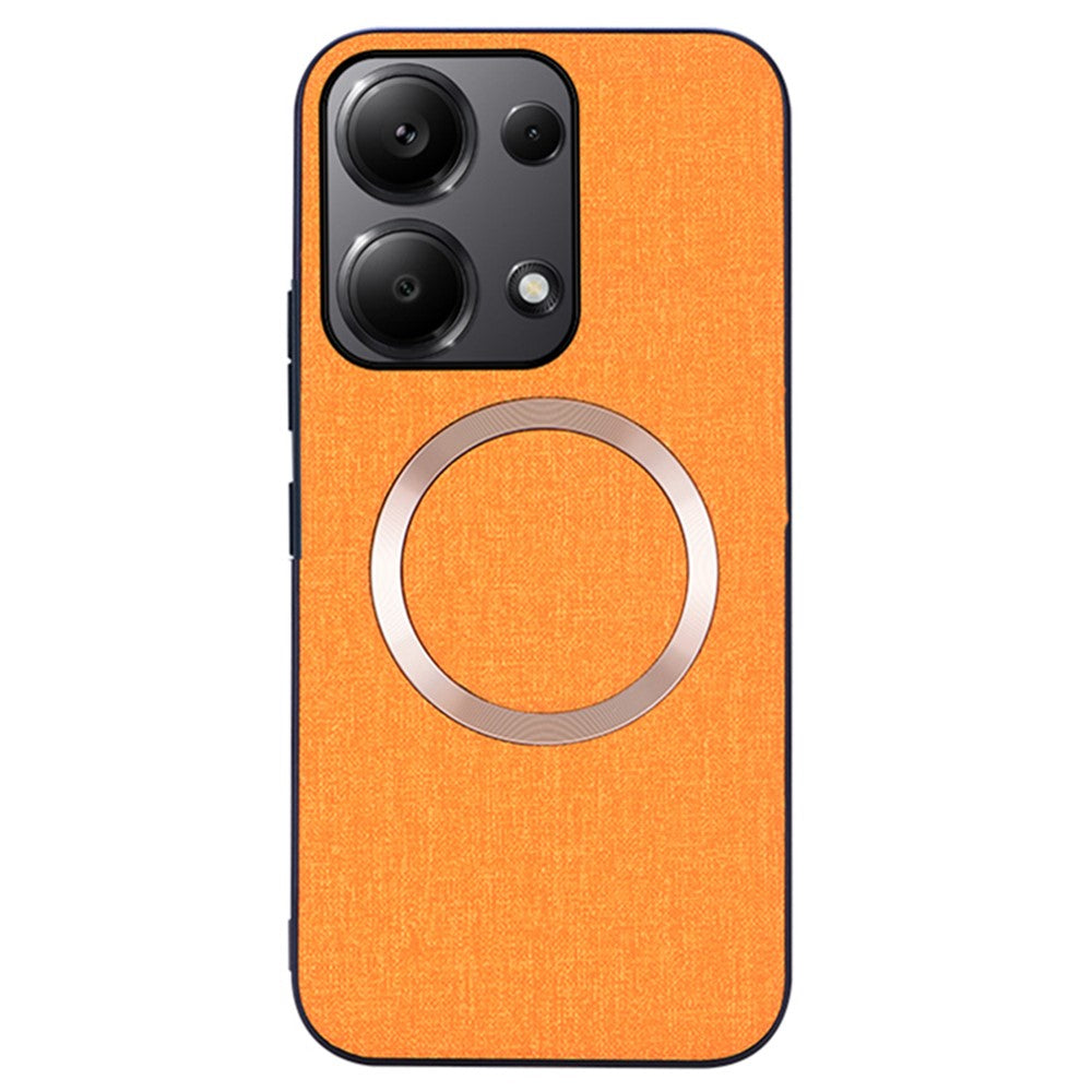 For Xiaomi Redmi Note 13 Pro 4G / Poco M6 Pro 4G Case TPU+Cloth Phone Cover Magnetic Case