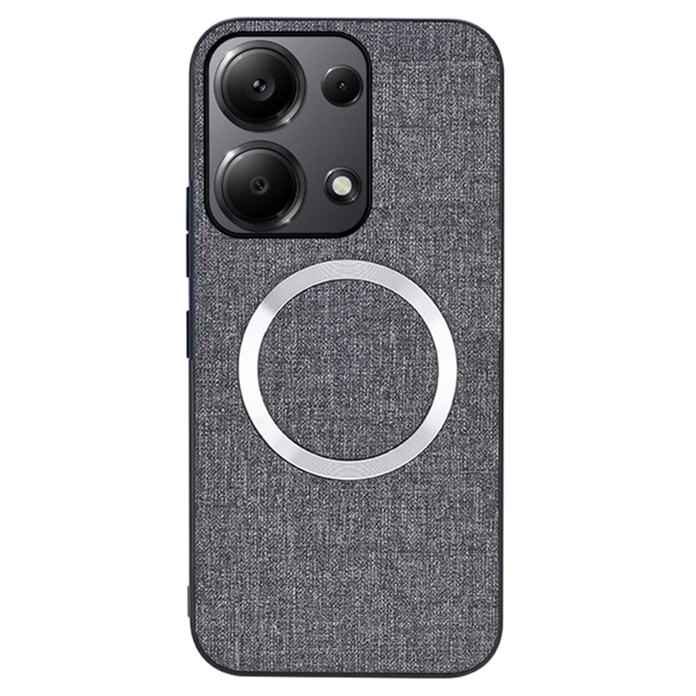 For Xiaomi Redmi Note 13 Pro 4G / Poco M6 Pro 4G Case TPU+Cloth Phone Cover Magnetic Case