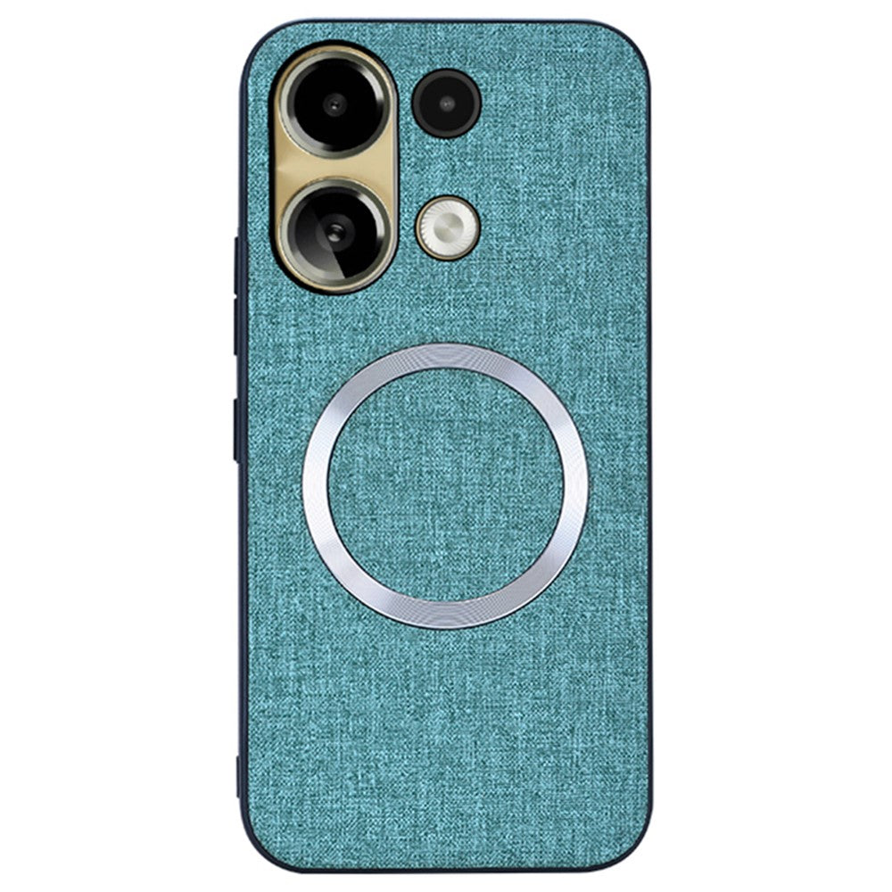 For Xiaomi Redmi Note 13 4G Case Scratch-proof TPU+Cloth Phone Shell Magnetic Case