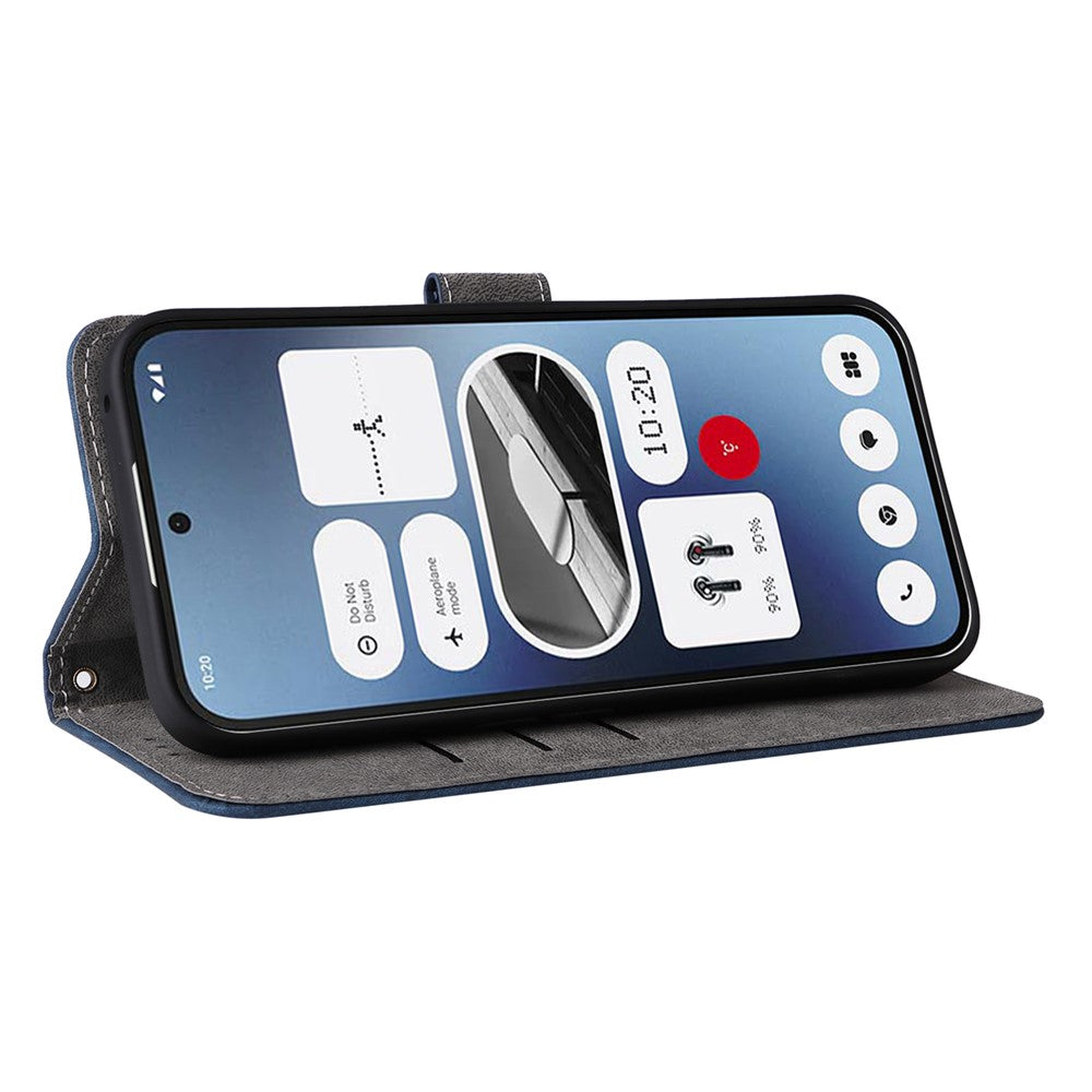 For Nothing Phone (2a) Plus / Phone (2a) Leather Case with Strap RFID Blocking Wallet Phone Cover