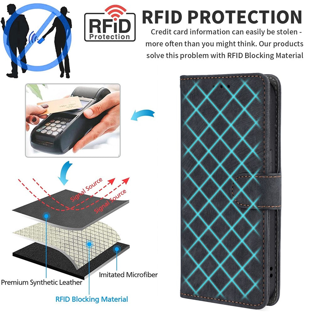 For Nothing Phone (2a) Plus / Phone (2a) Leather Case with Strap RFID Blocking Wallet Phone Cover