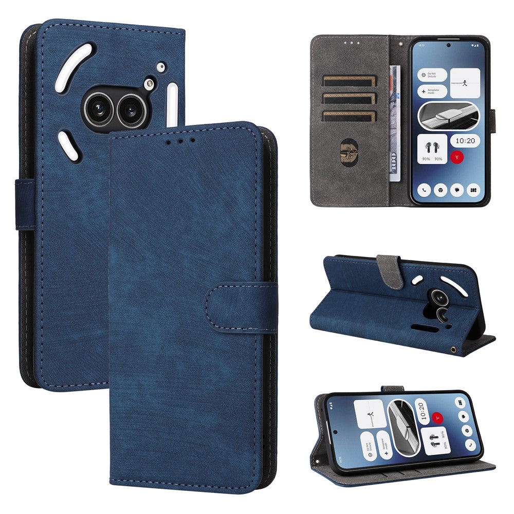 For Nothing Phone (2a) Plus / Phone (2a) Leather Case with Strap RFID Blocking Wallet Phone Cover