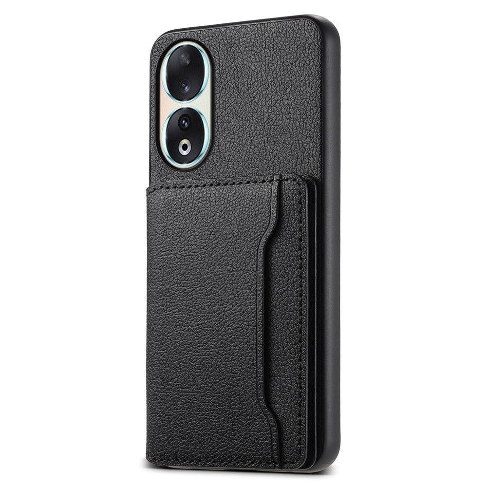 Honor 90 Handyhülle – Schutzhülle aus PU-Leder, mit integriertem Ständer für die Rückseite
