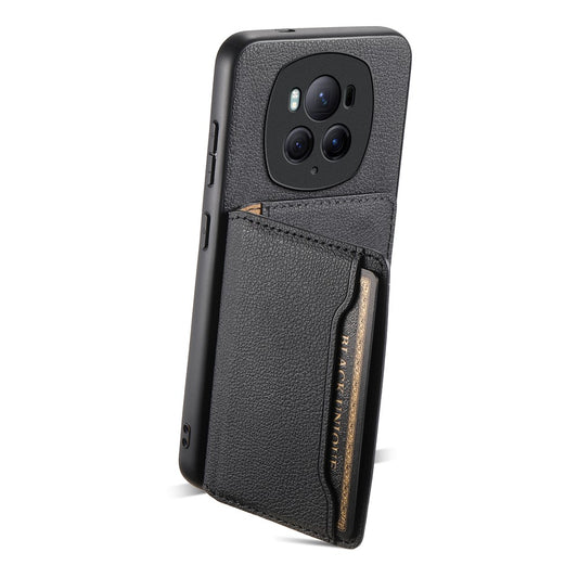 Honor Magic6 Pro 5G Handyhülle – Schutzhülle mit Ständer, stoßfest, lederbeschichtet, PC+TPU-Rückseite