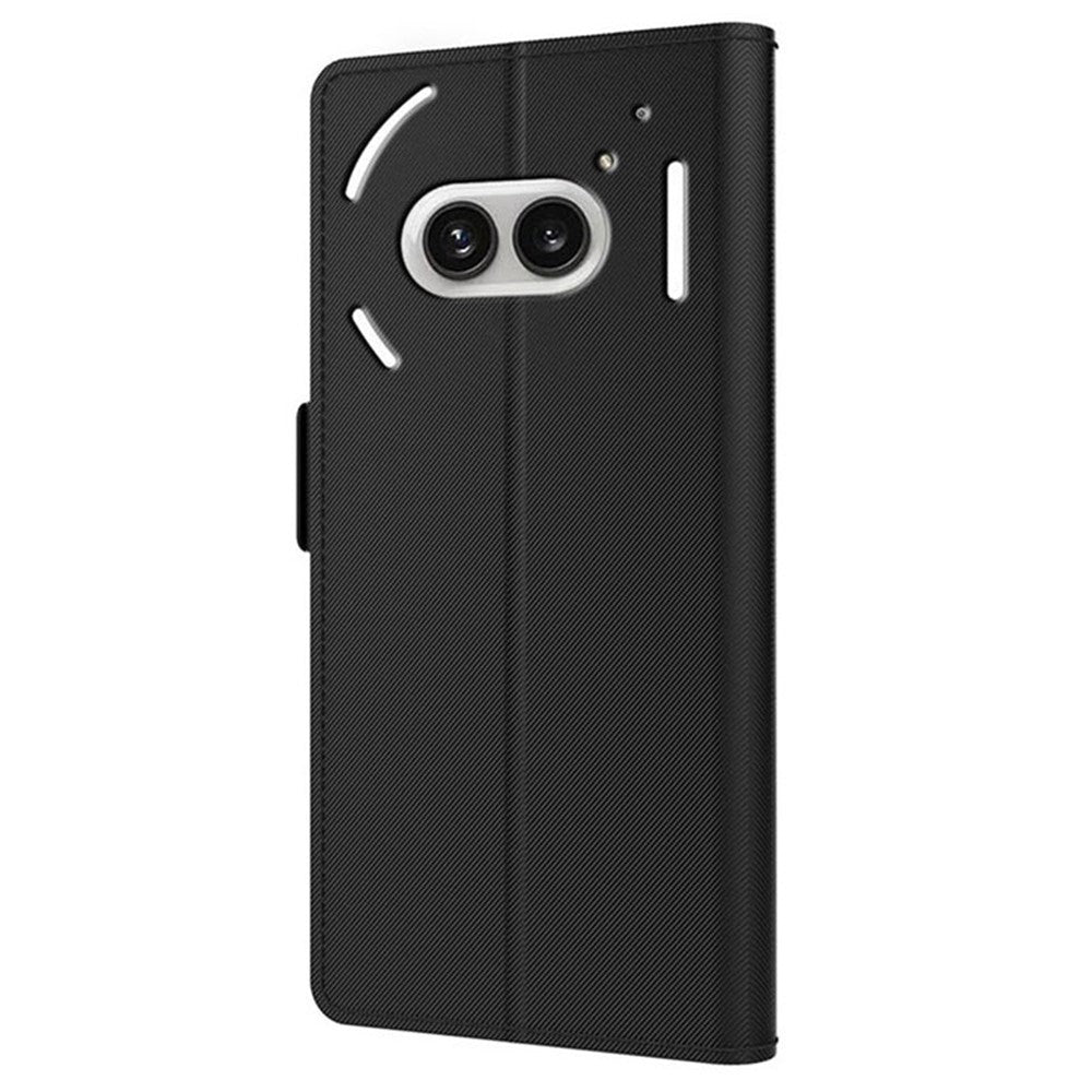 Nothing Phone (2a) Plus / Phone (2a) Wallet-Handyhülle – Aus PU-Leder mit Ständer, Kartenhalter & Spiegel
