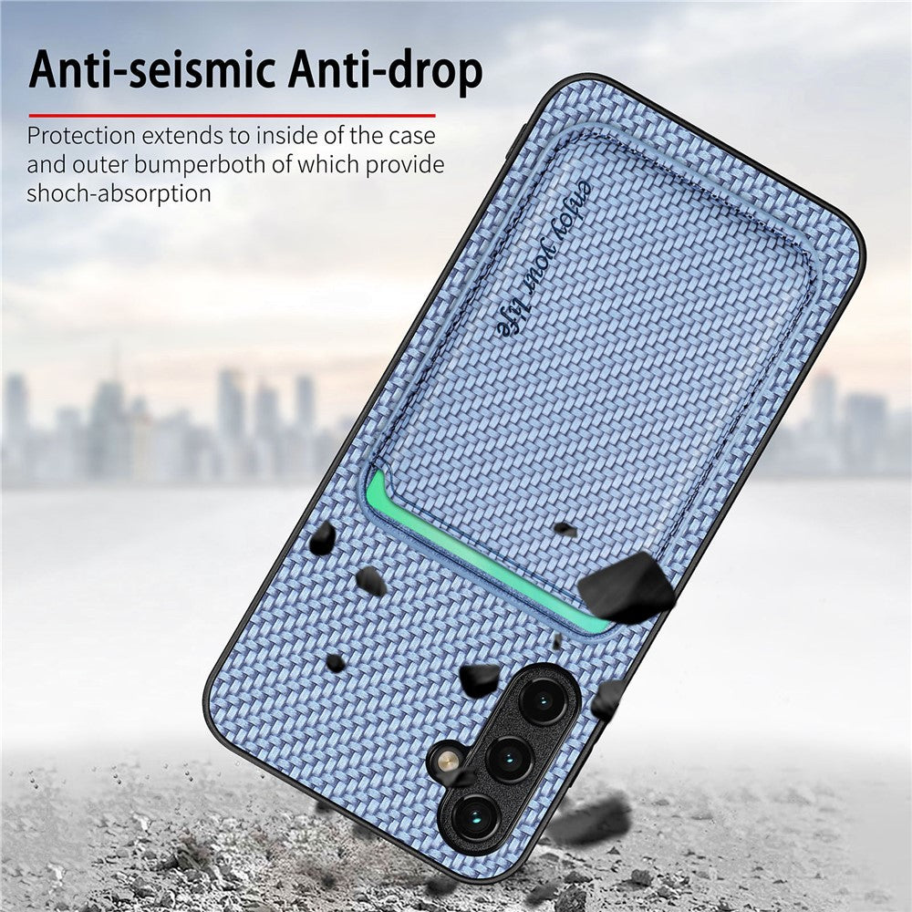 Galaxy S23 FE Schutzhülle – Magnetische abnehmbare Kartenhalter-Rückseite