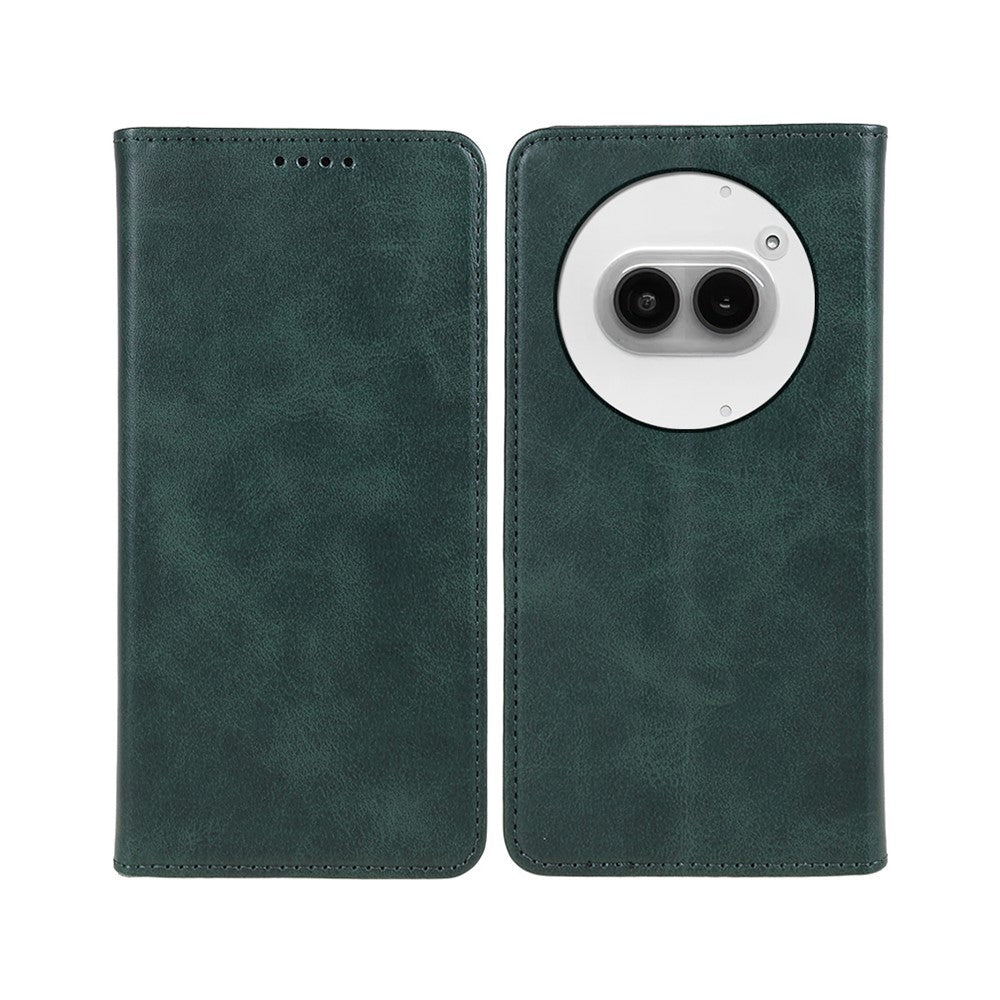 Nothing Phone (2a) Plus / Phone (2a) Wallet-Handyhülle – Mit Magnetverschluss, Brieftaschenfunktion, aus Kalbsleder