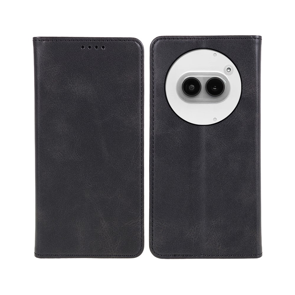 Nothing Phone (2a) Plus / Phone (2a) Wallet-Handyhülle – Mit Magnetverschluss, Brieftaschenfunktion, aus Kalbsleder