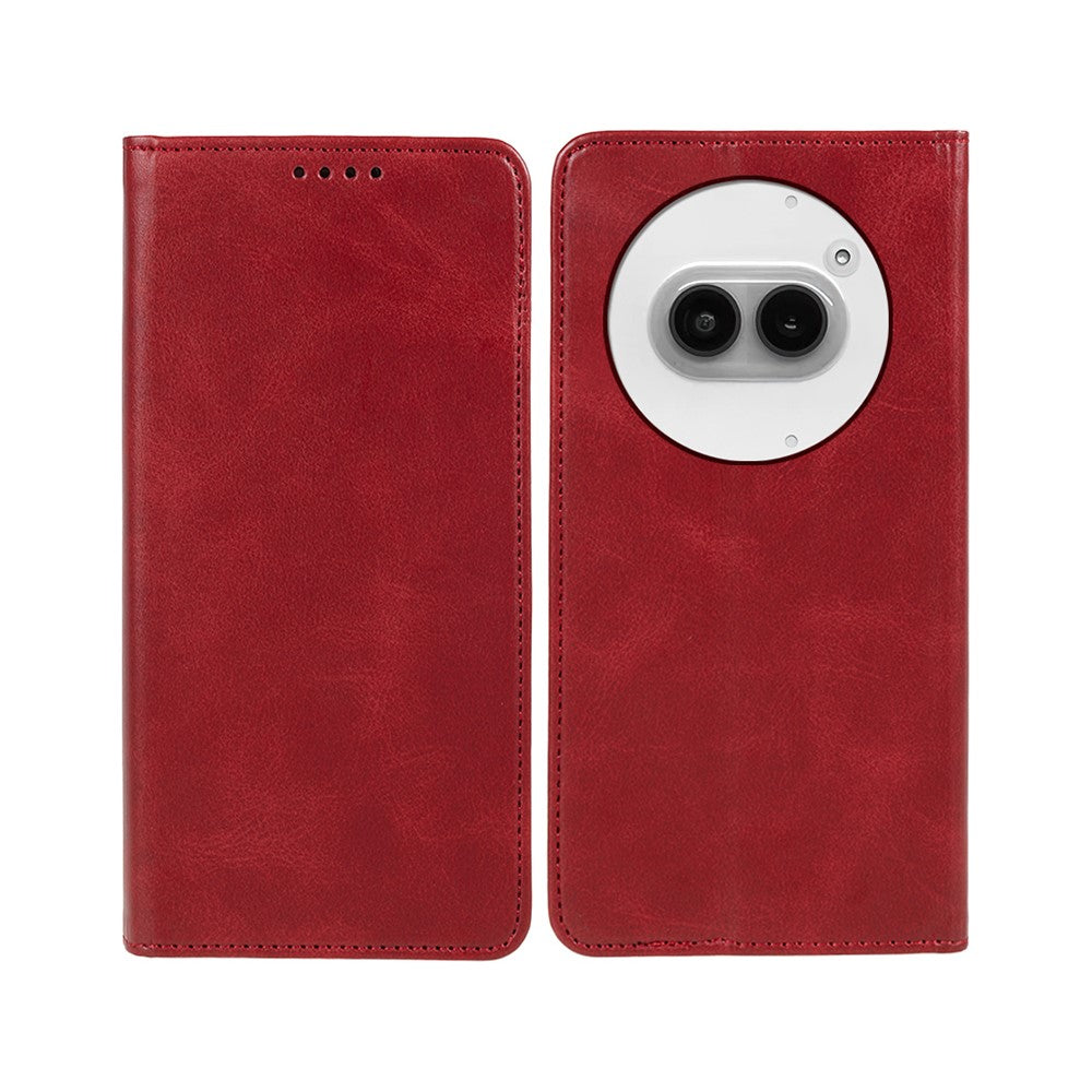 Nothing Phone (2a) Plus / Phone (2a) Wallet-Handyhülle – Mit Magnetverschluss, Brieftaschenfunktion, aus Kalbsleder