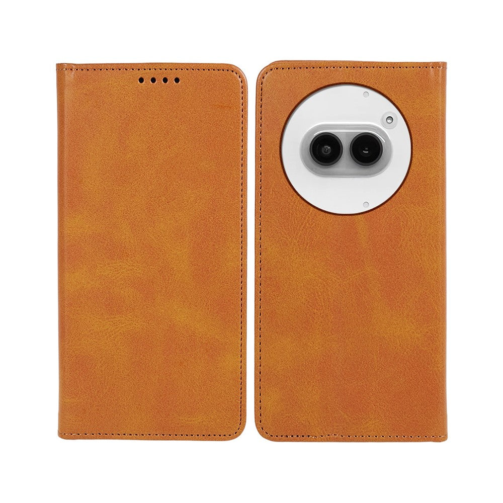 Nothing Phone (2a) Plus / Phone (2a) Wallet-Handyhülle – Mit Magnetverschluss, Brieftaschenfunktion, aus Kalbsleder