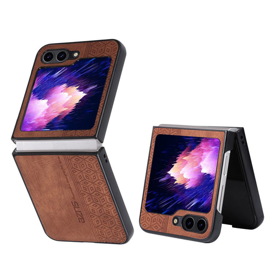 Galaxy Z Flip7 FE 5G / Galaxy Z Flip6 5G – Handyhülle aus PU-Leder und TPU