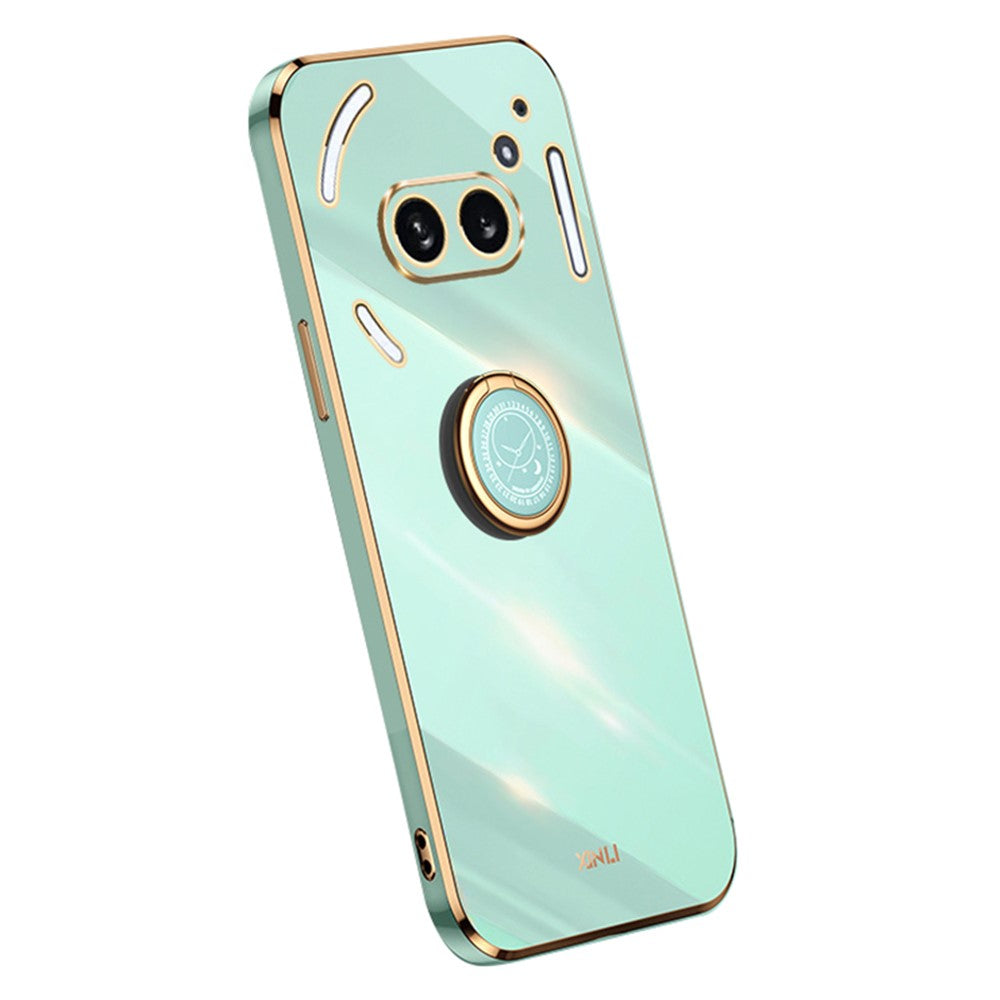 Nothing Phone (2a) Handyhülle – Galvanisierte TPU-Rückseite, kratzfest, mit Ringständer
