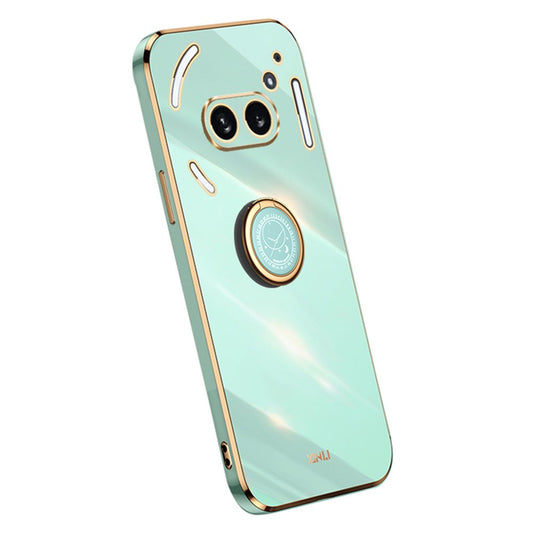 Nothing Phone (2a) Handyhülle – Galvanisierte TPU-Rückseite, kratzfest, mit Ringständer