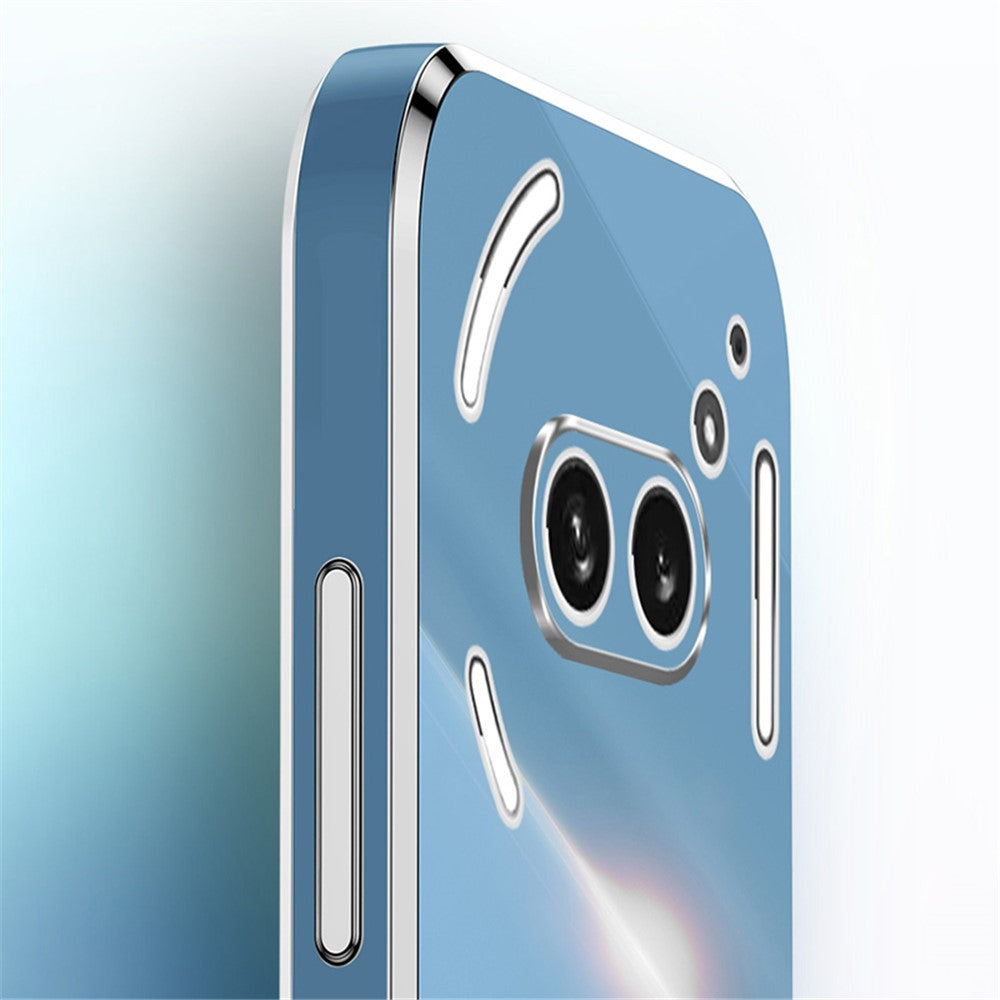 Nothing Phone (2a) Handyhülle – Galvanisierte TPU-Rückseite, kratzfest, mit Ringständer