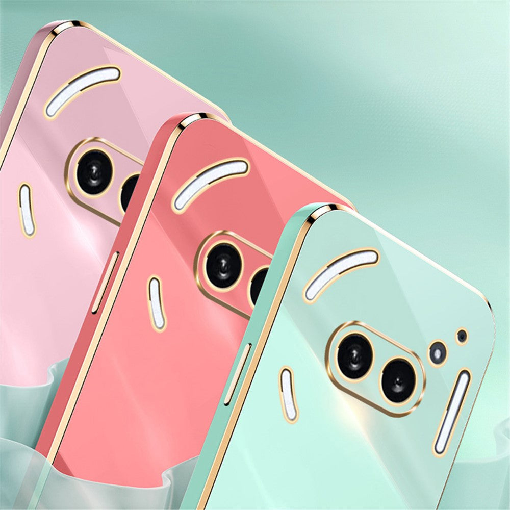 Nothing Phone (2a) Handyhülle – Galvanisierte TPU-Rückseite, kratzfest, mit Ringständer