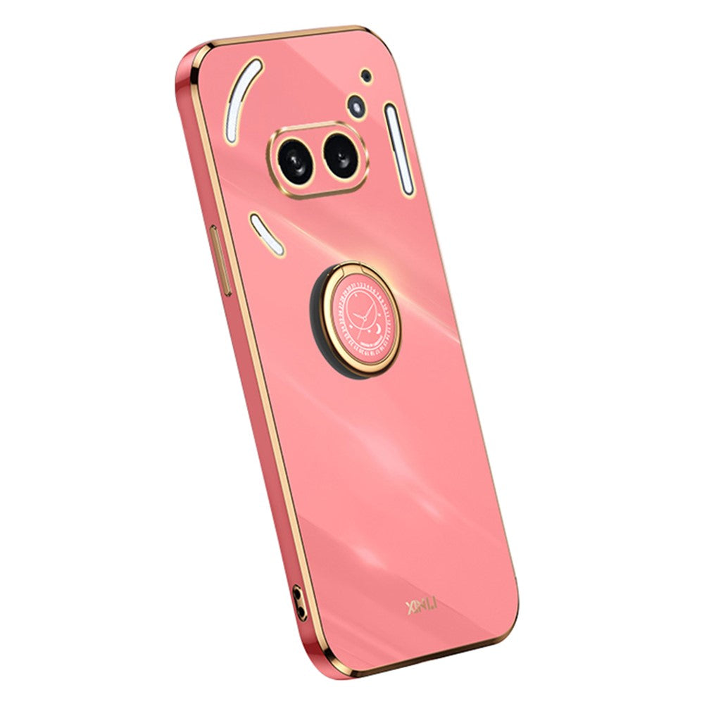 Nothing Phone (2a) Handyhülle – Galvanisierte TPU-Rückseite, kratzfest, mit Ringständer