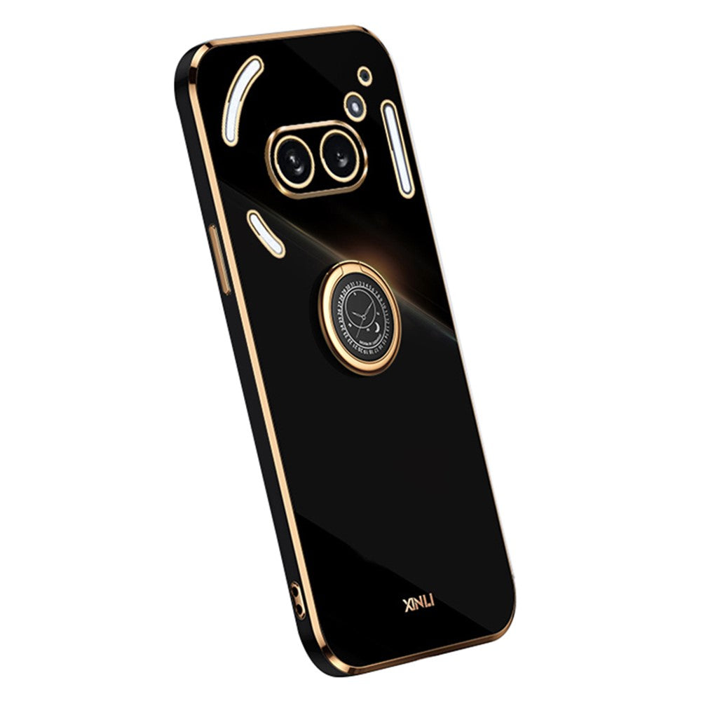 Nothing Phone (2a) Handyhülle – Galvanisierte TPU-Rückseite, kratzfest, mit Ringständer