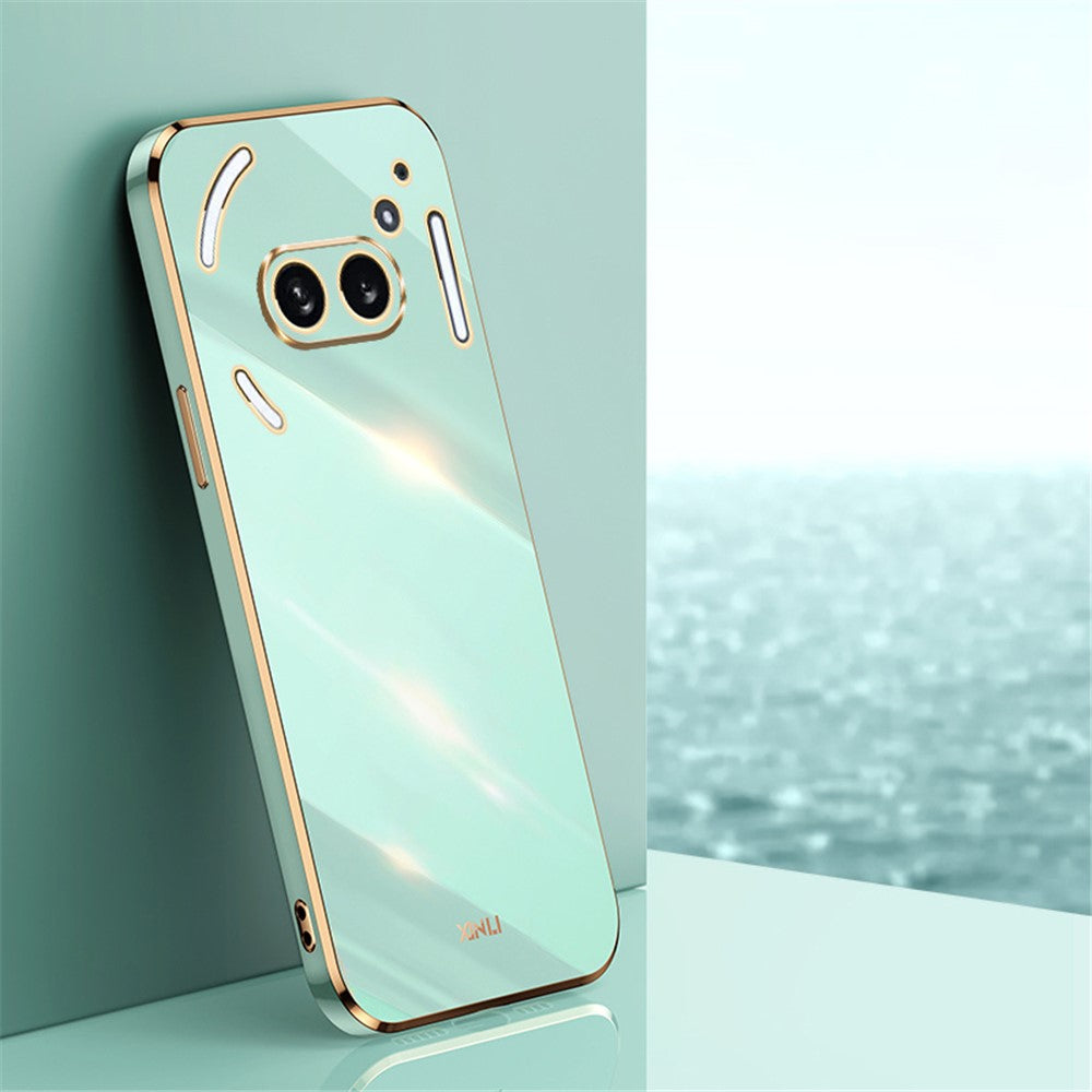 XINLI For Nothing Phone (2a) TPU Case Electroplating Edge Protective Phone Cover
