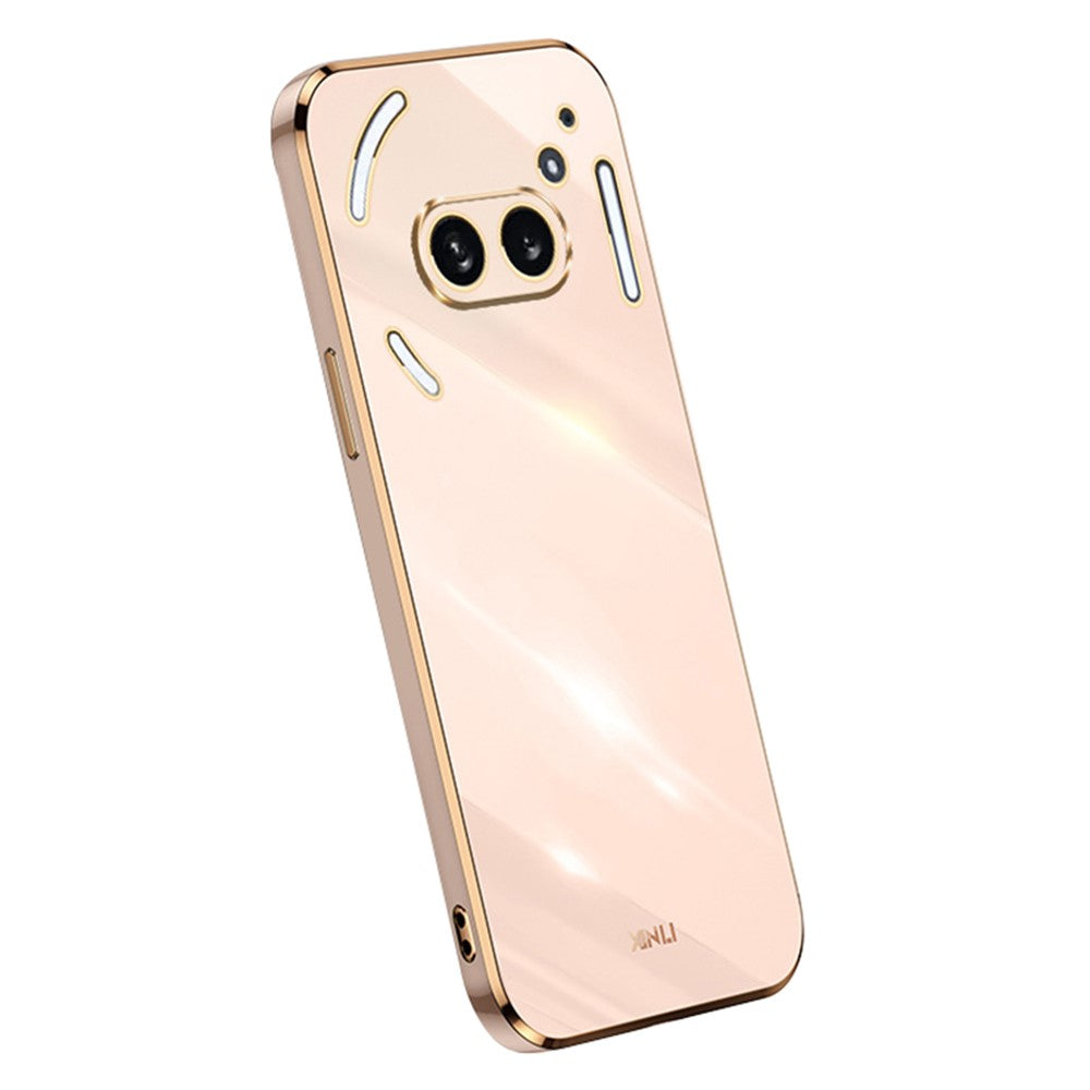 XINLI For Nothing Phone (2a) TPU Case Electroplating Edge Protective Phone Cover