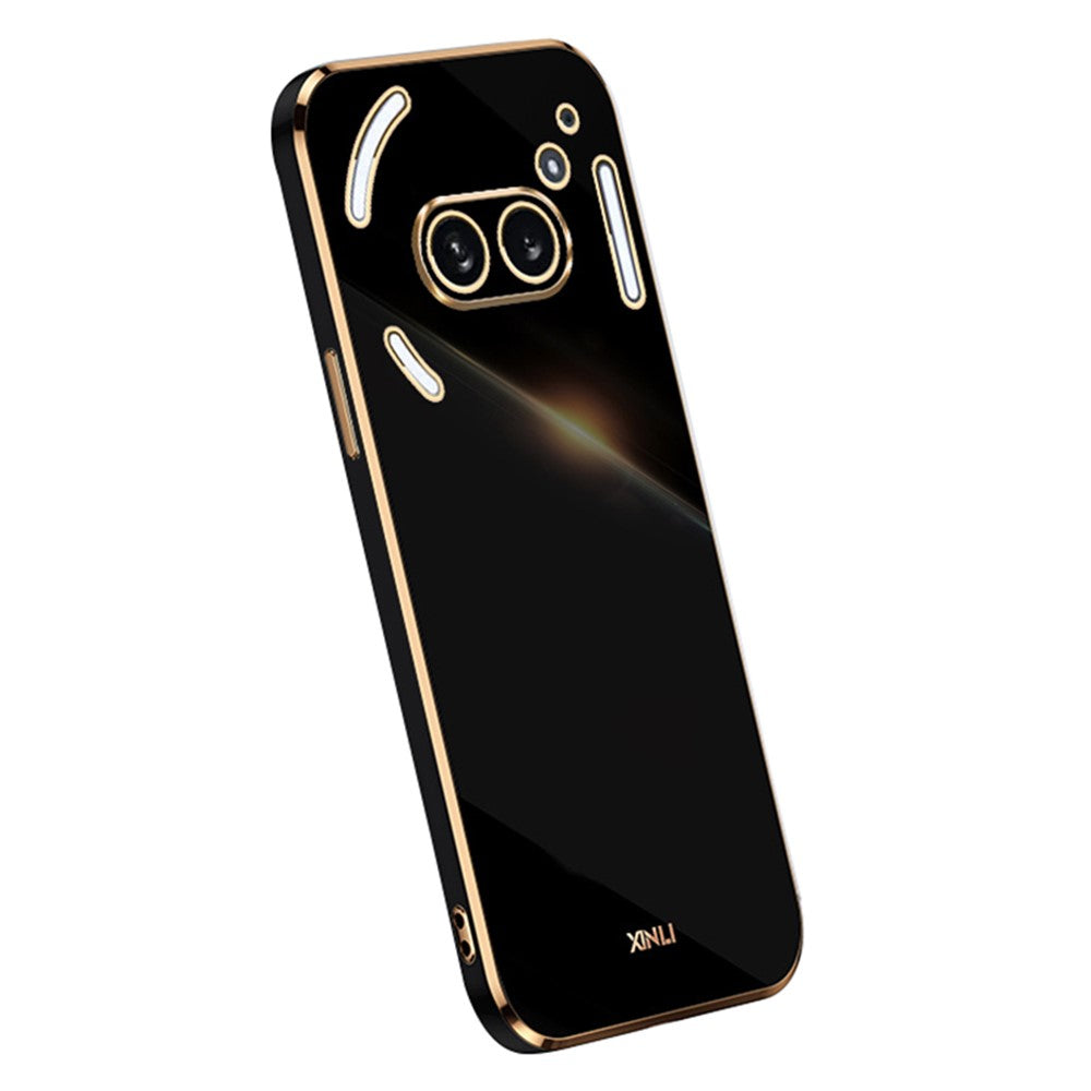 XINLI For Nothing Phone (2a) TPU Case Electroplating Edge Protective Phone Cover