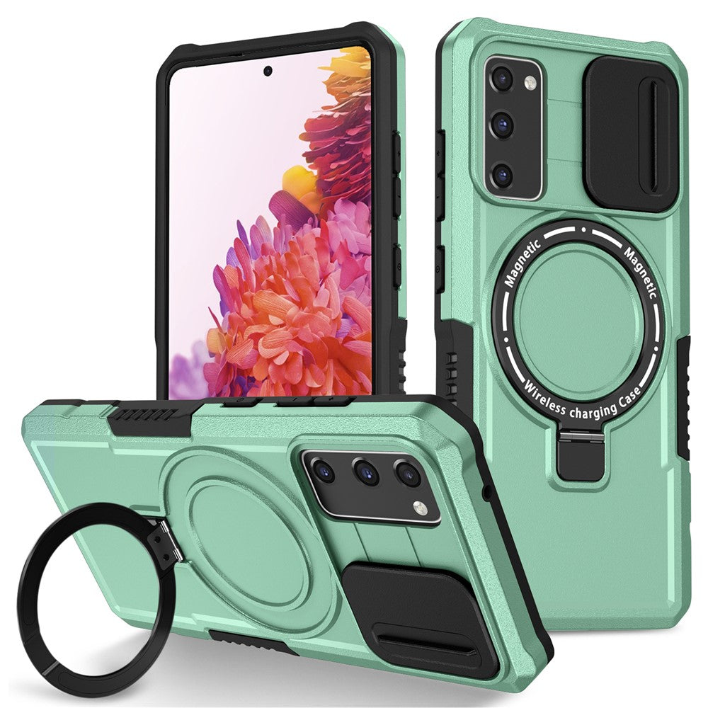 Galaxy S20 FE 4G/5G / S20 Lite / S20 FE 2022 Magnet-Hülle – Mit Kameraschutz & Ständer