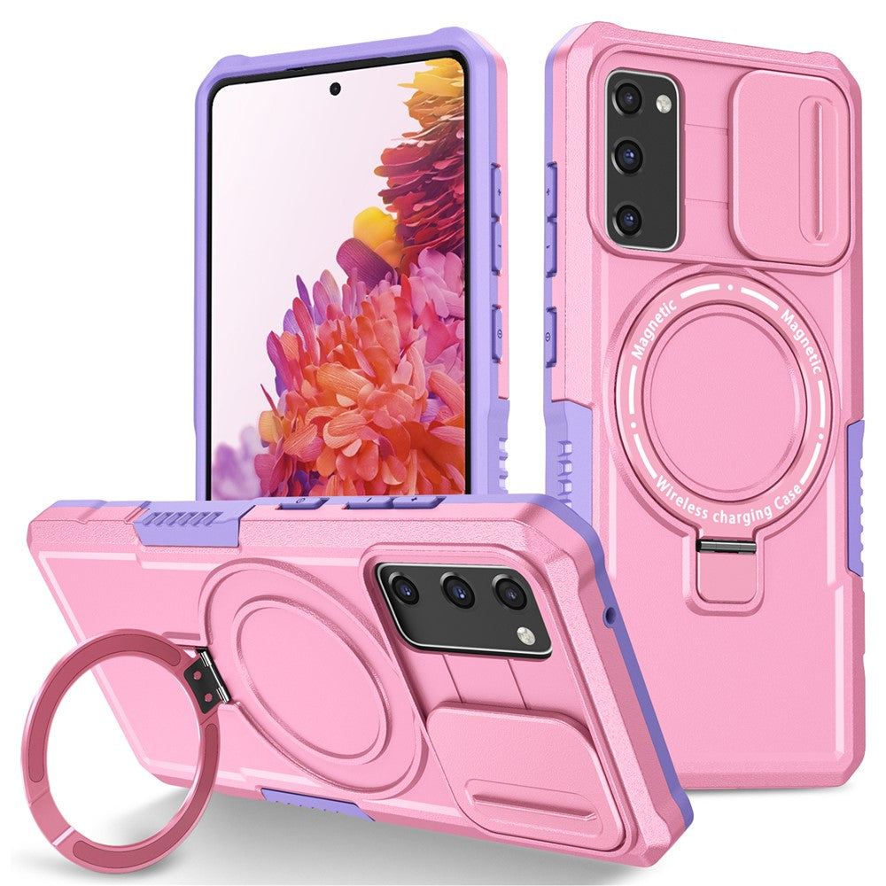 Galaxy S20 FE 4G/5G / S20 Lite / S20 FE 2022 Magnet-Hülle – Mit Kameraschutz & Ständer
