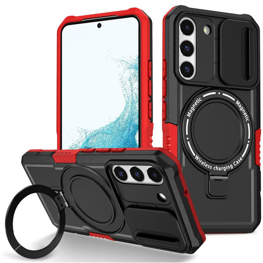 Galaxy S22 5G Magnetische Hülle – Mit Kameraschutz & Ständer