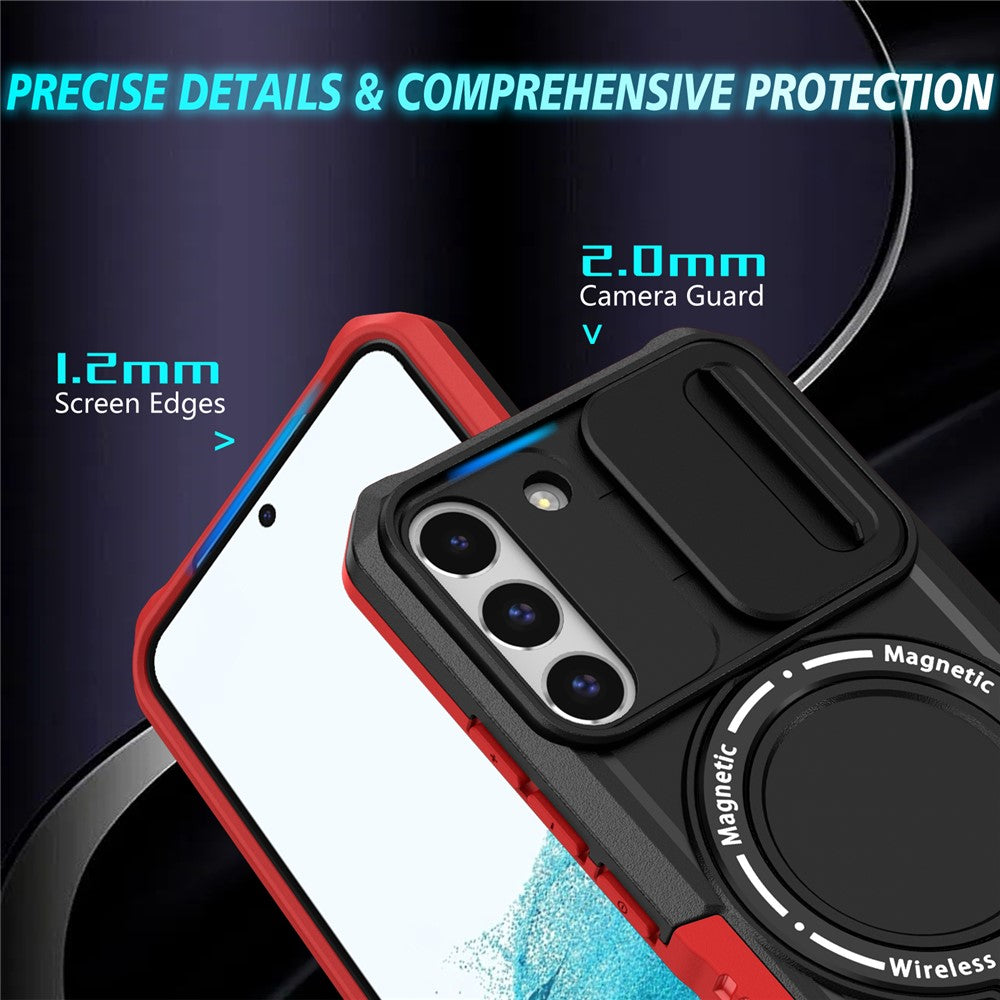 Galaxy S22 5G Magnetische Hülle – Mit Kameraschutz & Ständer