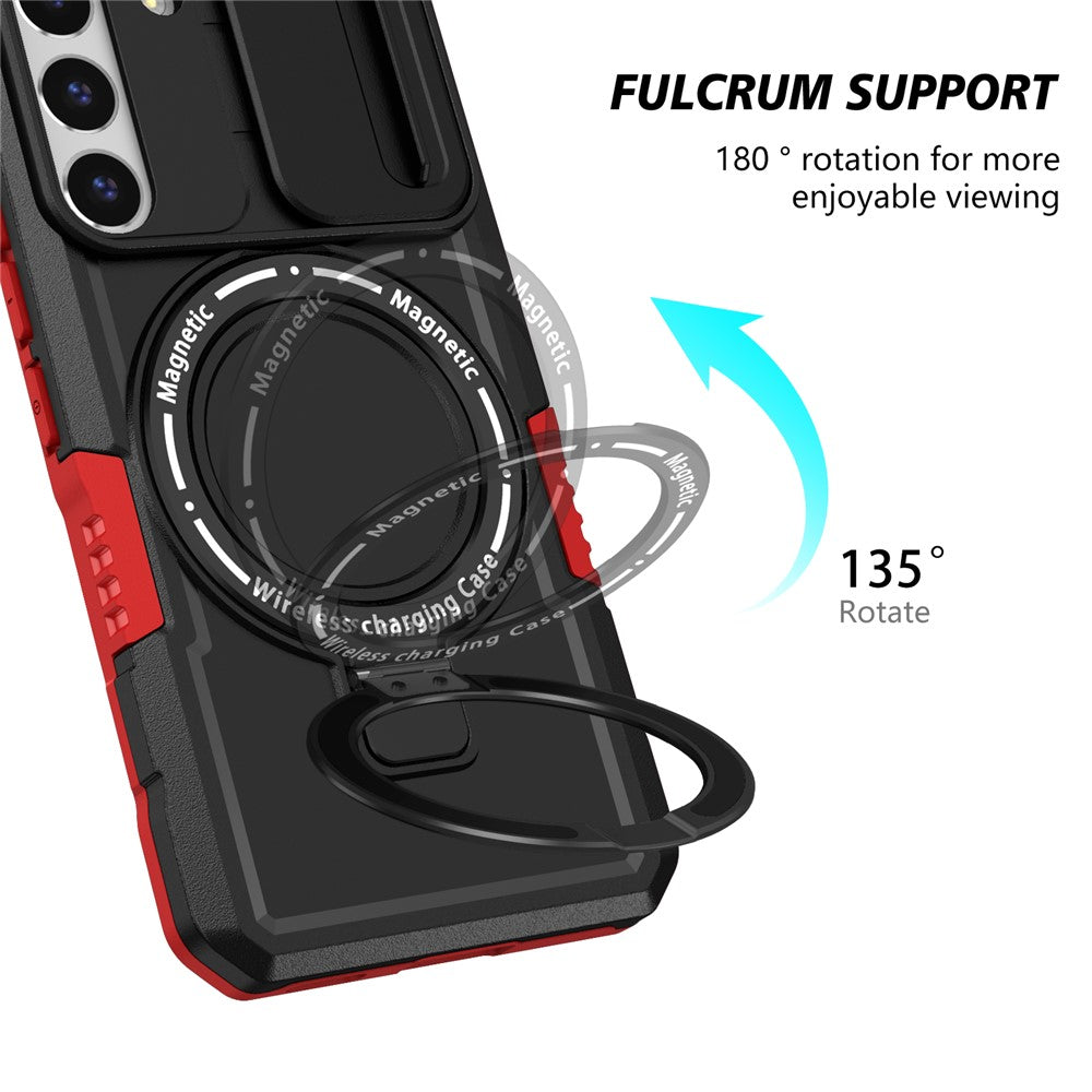 Galaxy S22 5G Magnetische Hülle – Mit Kameraschutz & Ständer