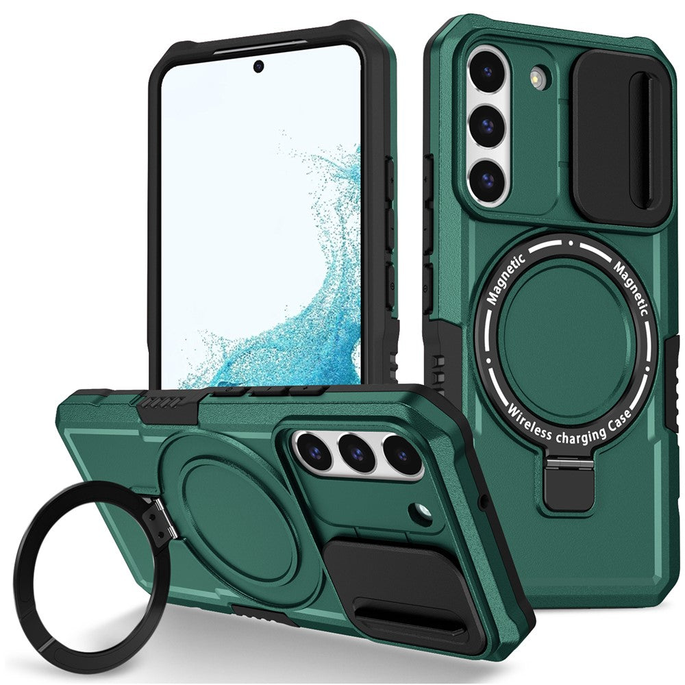 Galaxy S22 5G Magnetische Hülle – Mit Kameraschutz & Ständer