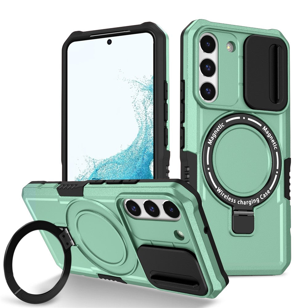 Galaxy S22 5G Magnetische Hülle – Mit Kameraschutz & Ständer