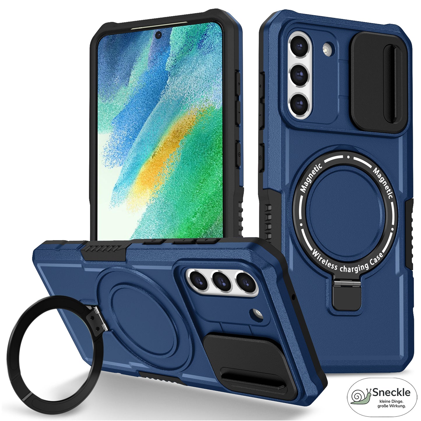 Galaxy S21 FE 5G Magnet-Hülle – Mit Kameraschutz & Ständer