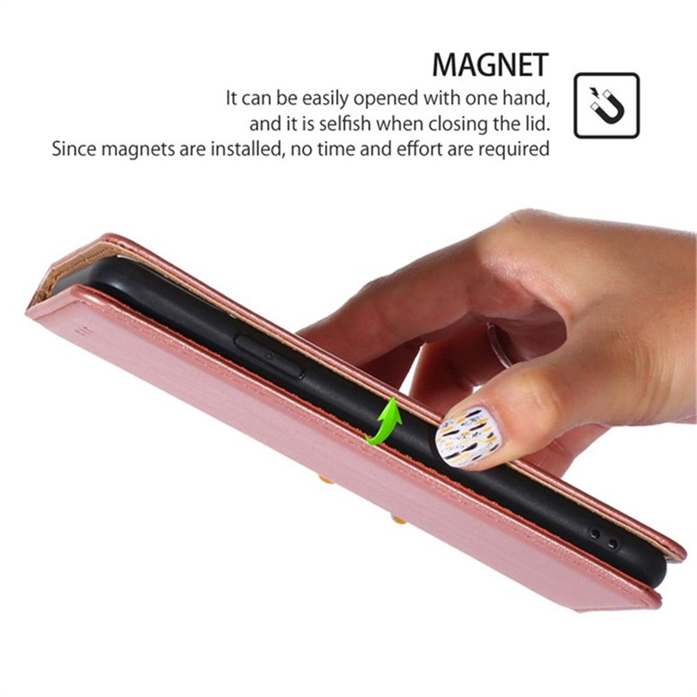 Honor Magic6 Pro 5G Wallet-Handyhülle – Aus PU-Leder, mit Magnetverschluss