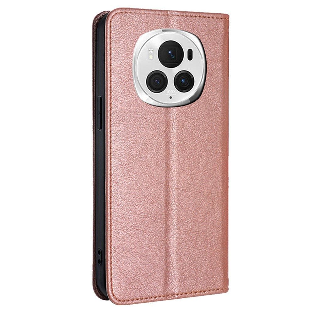 Honor Magic6 Pro 5G Wallet-Handyhülle – Aus PU-Leder, mit Magnetverschluss